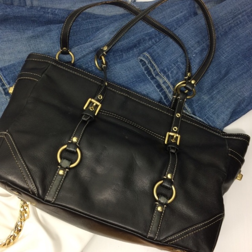 Large Coach Black Handbag